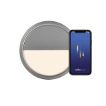 Nordlux Ava Smart LED-Deckenleuchte Grau 9.5W 600lm 159D – 827 - Extra Warmweiß | Dimmbar - IP54
