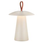 Nordlux Tischlampe Ara Akku Aluminium Sanded 2W 240lm - 830 Warmweiß | Dimmbar Touch