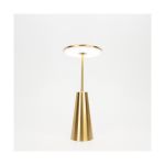 Eglo Tischlampe Piccola Stahl Gold 2W 270lm - 824-830-840 CCT | IP54 - Touch Dimmbar - USB-C