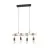 Eglo Pendelleuchte Townshend Stahl Holz Schwarz Braun | IP20 - Geeignet für 4x E27 