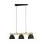Eglo Pendelleuchte Sherburn Stahl Holz Schwarz Braun | IP20 - Geeignet für 3x E27 