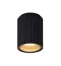 Nordlux Kyklop Deckenleuchte Aluminium und Glas Schwarz | 86mm - IP54 - Geeignet für GU10
