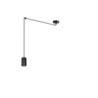 Emibig Pendelleuchte Traker Stahl Schwarz | Geeignet für 1x GU10 - Max 10W